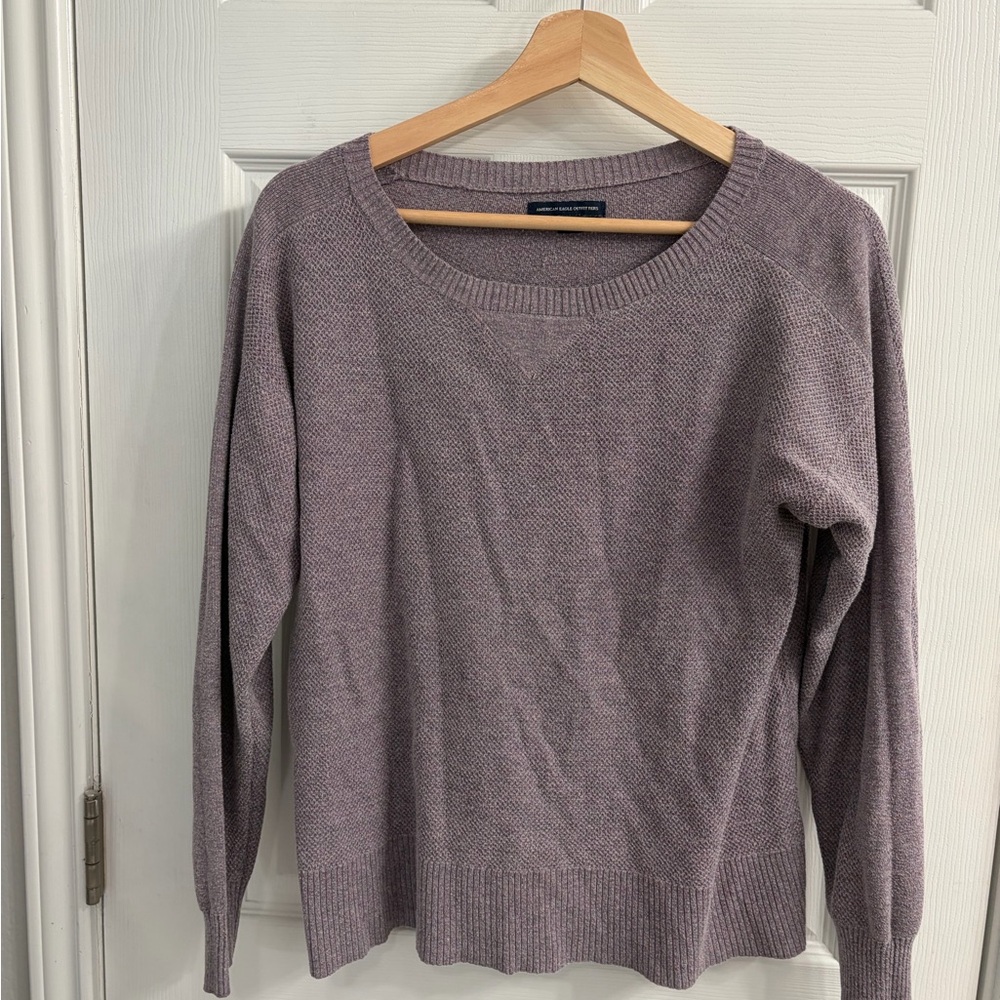 American Eagle Outfitters Lavender Crew Neck Sweater
